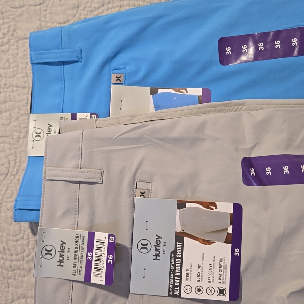 Mens Hurley Shorts sz 36 (2 pair bundle)